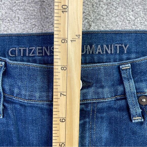 Citizens of Humanity Dani Jeans Women's 25 Blue Cropped Straight Low Rise Dark - Picture 11 of 14